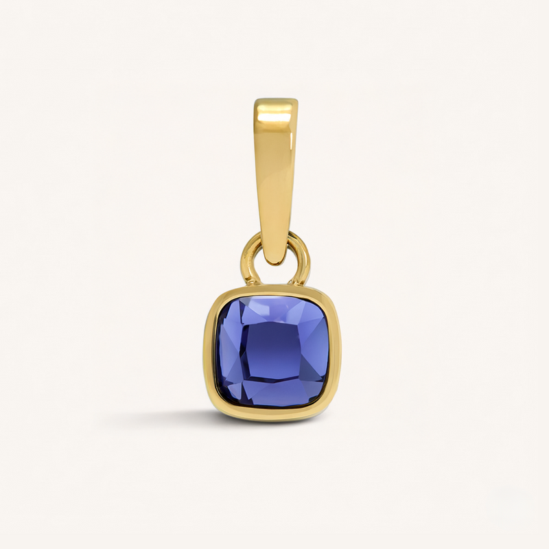 Cushion Birthstone Charm