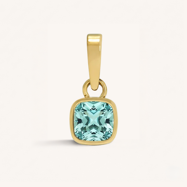Cushion Birthstone Charm