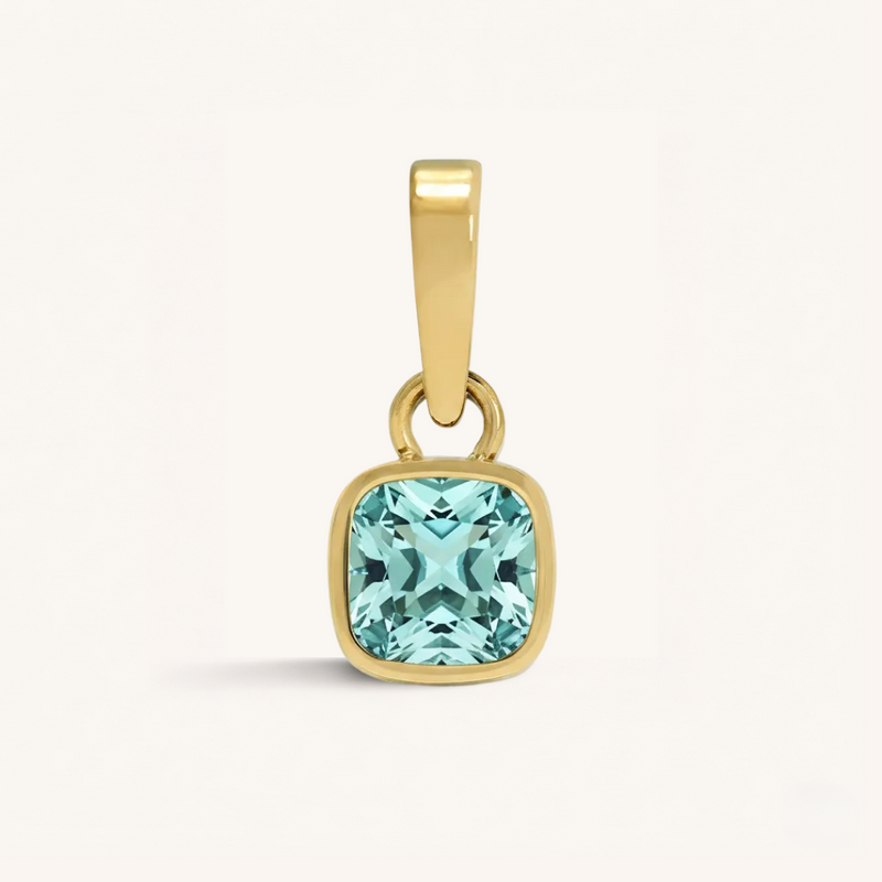 Cushion Birthstone Charm