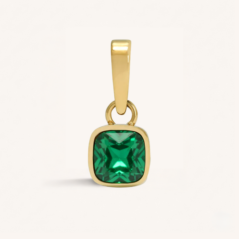 Cushion Birthstone Charm