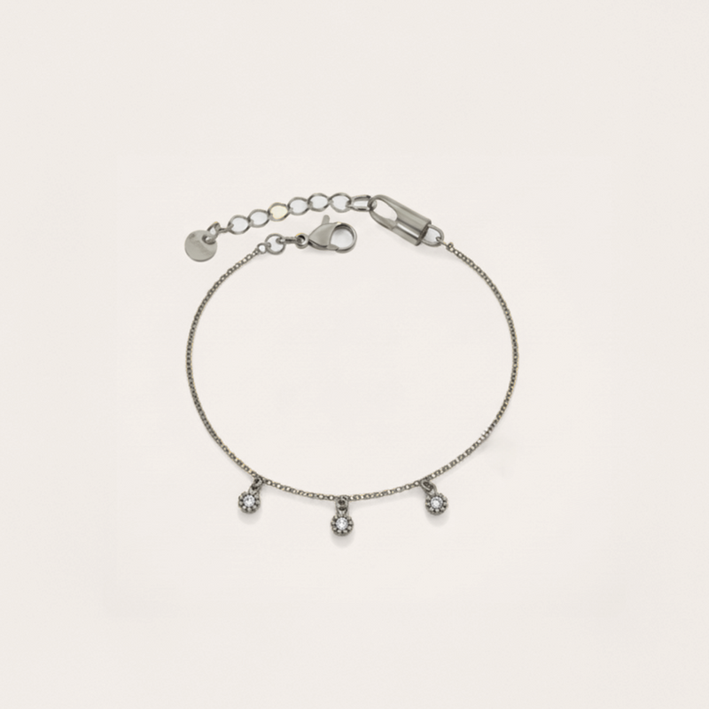 Rope Trim Cubic Zirconia Bracelet