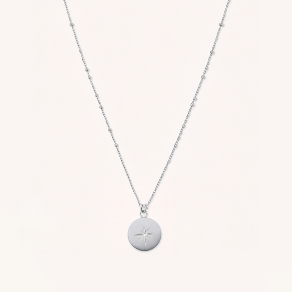 Celestial Star Disc Necklace