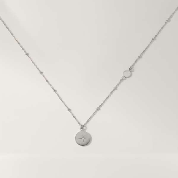 Celestial Star Disc Necklace