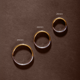 Mixed Metal Hoop Earrings