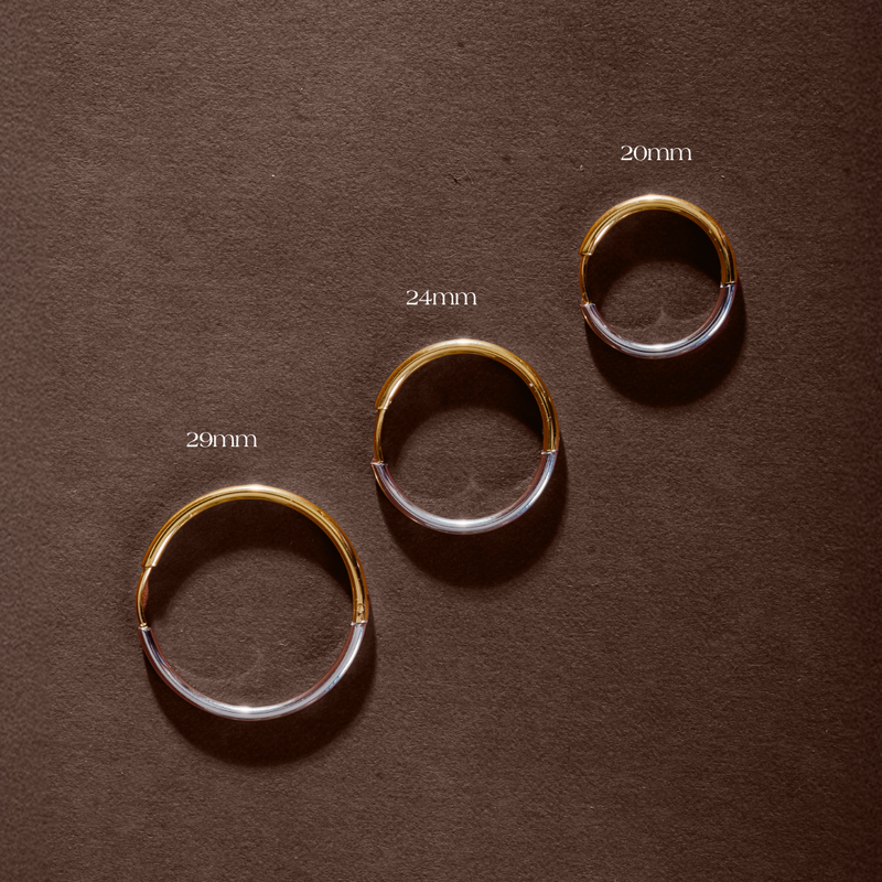 Mixed Metal Hoop Earrings