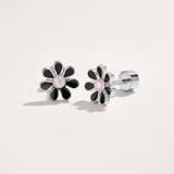 Colourful Flower Hypoallergenic Flat Back Stud Earring