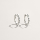 Cubic Zirconia Hypoallergenic Huggie