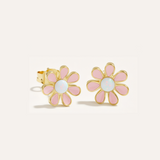 Colourful Flower Hypoallergenic Earrings