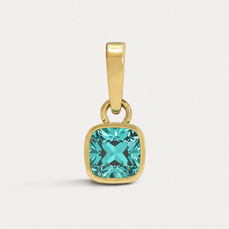 Cushion Birthstone Charm