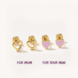 Love You, Always | Heart Flat Back Set of 2
