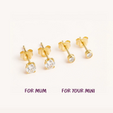 Sparkle Together | Cubic Zirconia Stud Set of 2