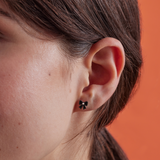 After Dark Bow Flat Back Earrings