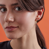 Crystal Spider Web Hoop Earrings