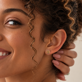 Spooky Swirl Flat Back Earrings