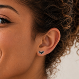 Midnight Bat Flat Back Earrings