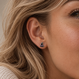 Spooky Witches Hat Flat Back Earrings