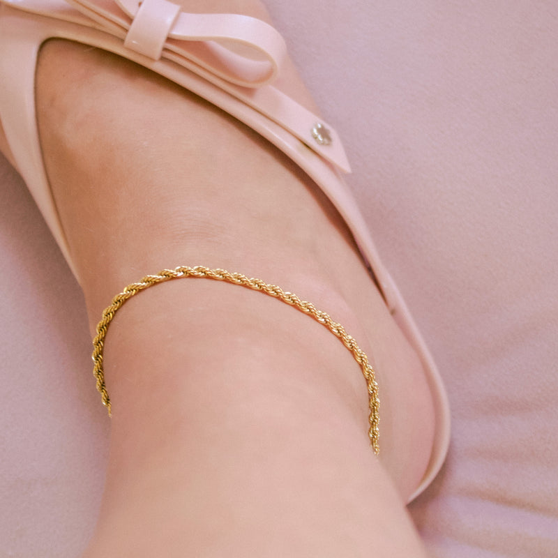 Rope Chain Hypoallergenic Anklet