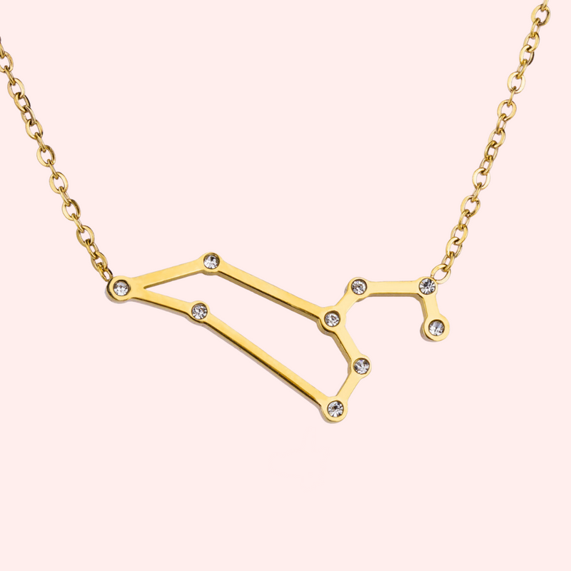 Leo Zodiac Constellation Hypoallergenic Necklace