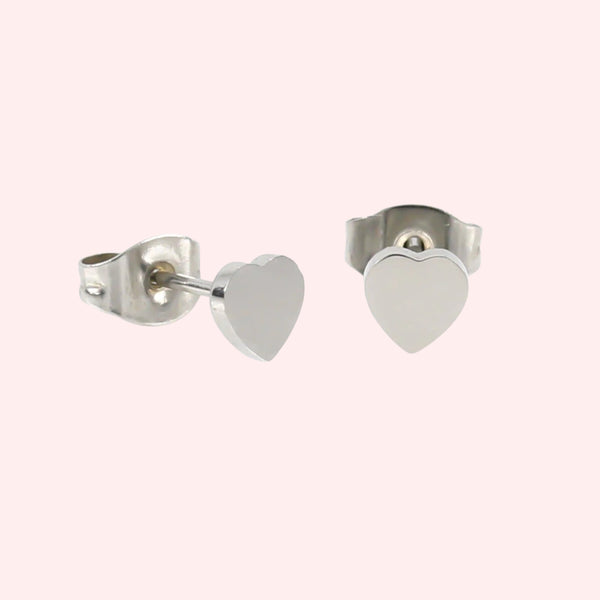 Mini Love Heart Hypoallergenic Earrings