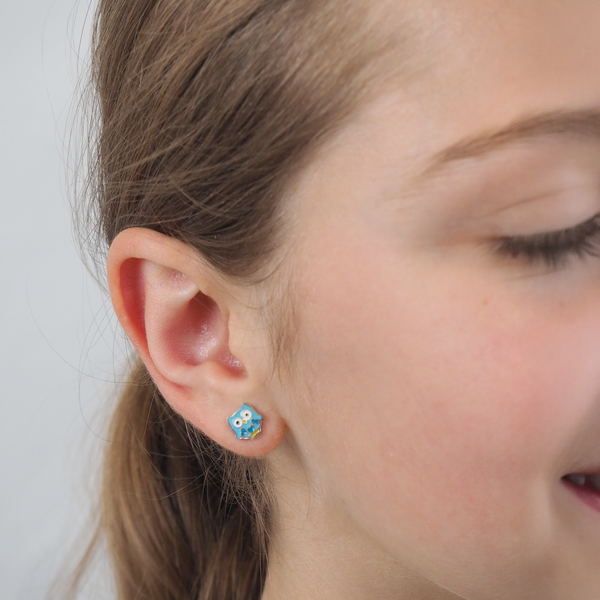 Owl Stud Hypoallergenic Earrings