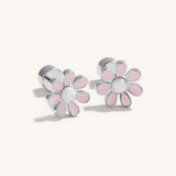 Colourful Flower Hypoallergenic Flat Back Stud Earring