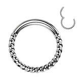 Titanium Braided Hinged Segment Ring