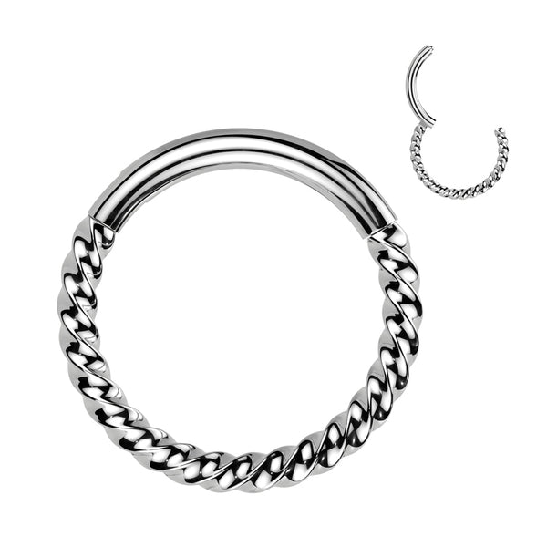 Titanium Braided Hinged Segment Ring
