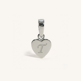 Heart Initial Charm