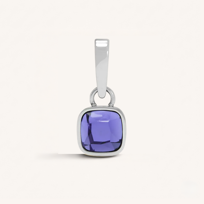 Cushion Birthstone Charm