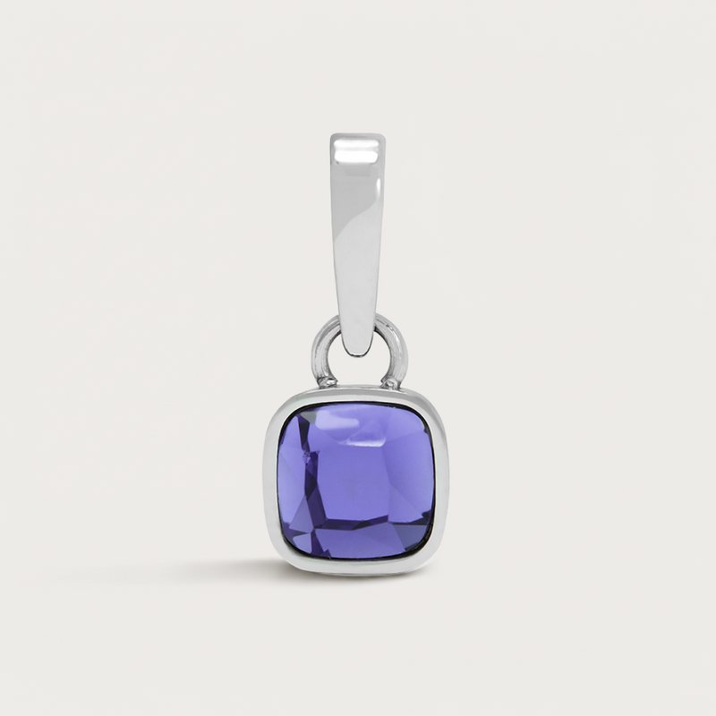 Cushion Birthstone Charm