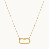 Open Link Carabiner Chain Necklace