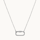 Open Link Carabiner Chain Necklace