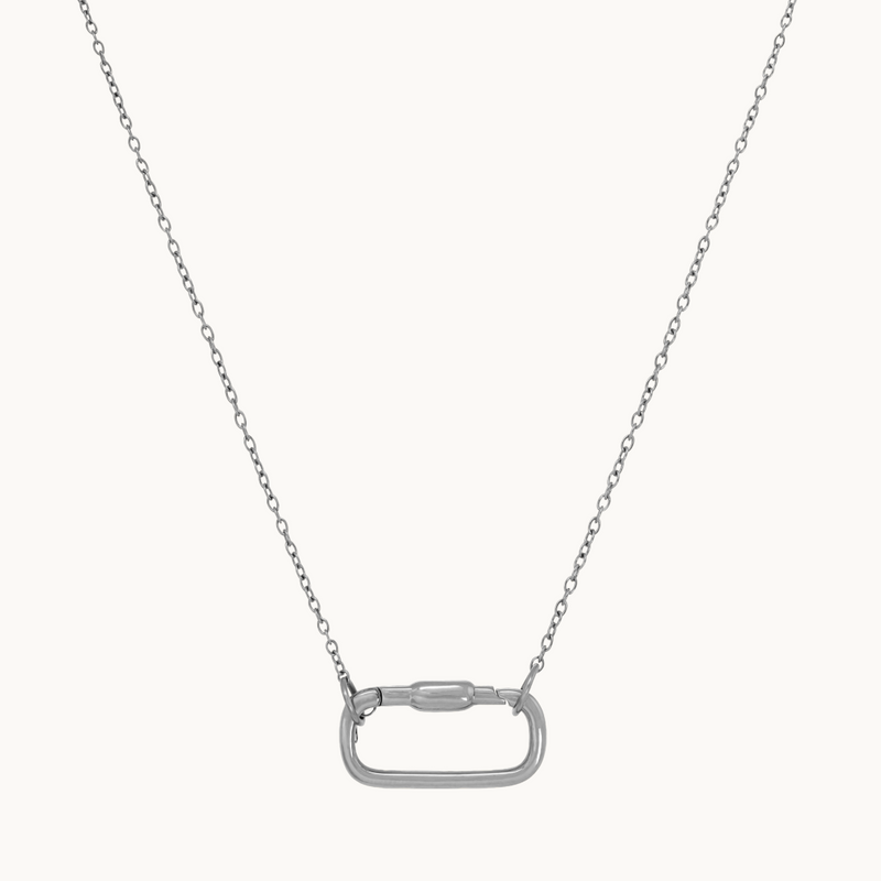 Open Link Carabiner Chain Necklace
