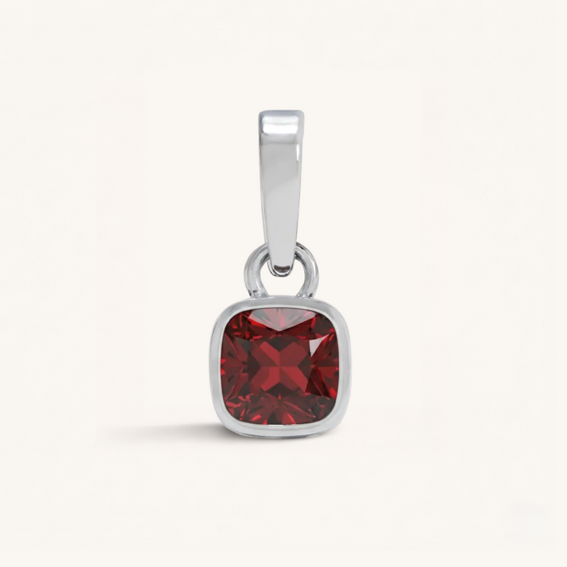 Cushion Birthstone Charm