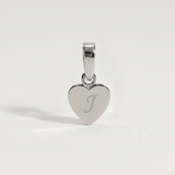 Heart Initial Charm