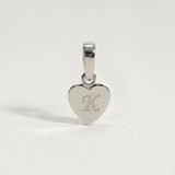Heart Initial Charm