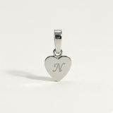 Heart Initial Charm