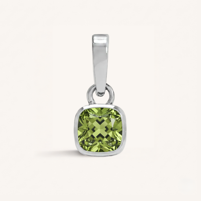 Cushion Birthstone Charm