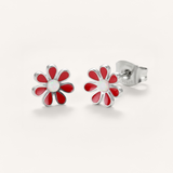 Colourful Flower Hypoallergenic Earrings