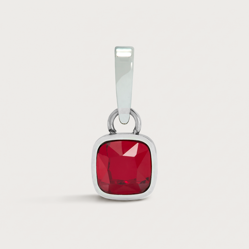 Cushion Birthstone Charm