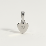 Heart Initial Charm
