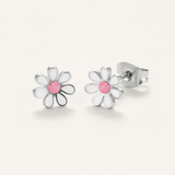 Colourful Flower Hypoallergenic Earrings