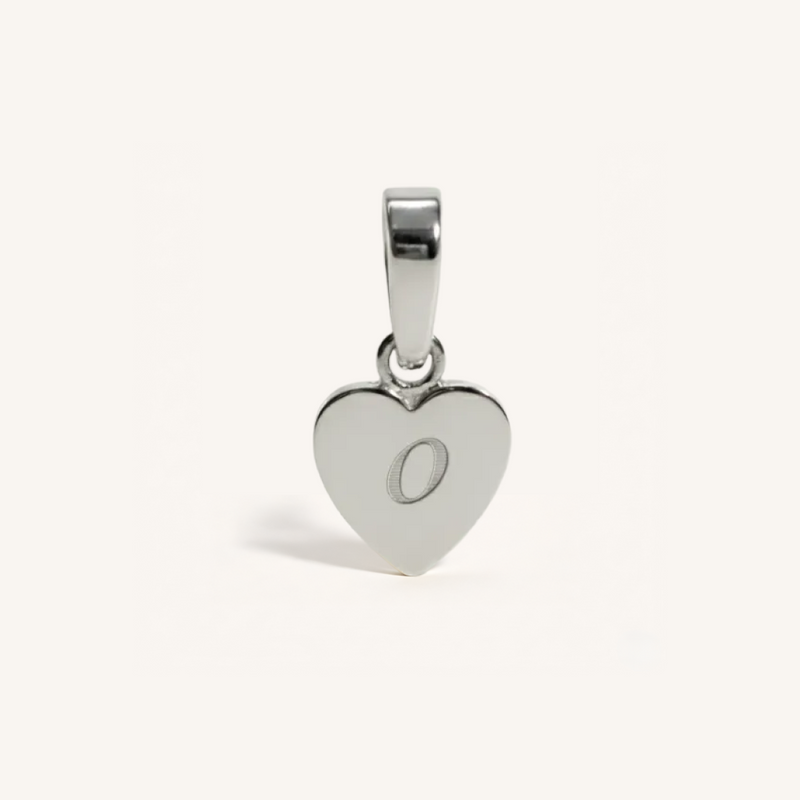 Heart Initial Charm