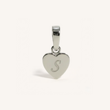 Heart Initial Charm
