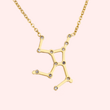 Virgo Zodiac Constellation Hypoallergenic Necklace
