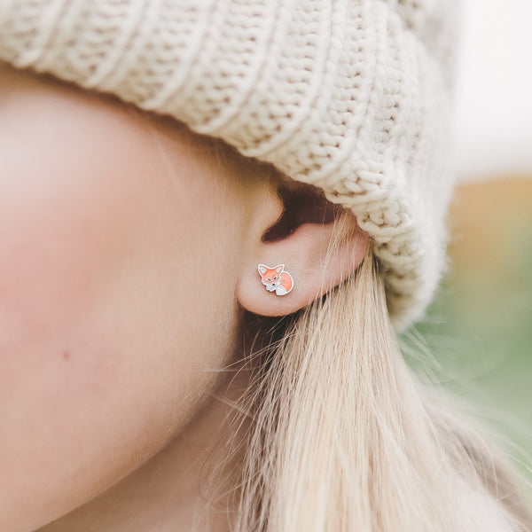 Fox Stud Hypoallergenic Earrings