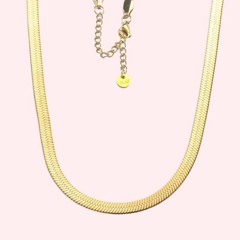 Flat Snake Chain Hypoallergenic Necklace