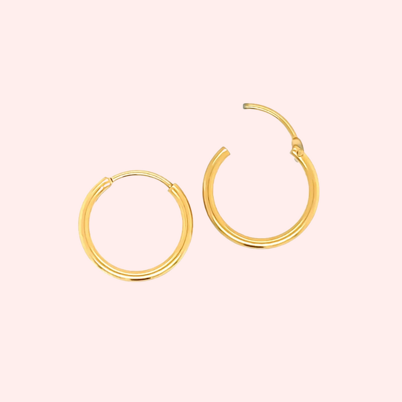 Delicate gold 2025 hoop earrings