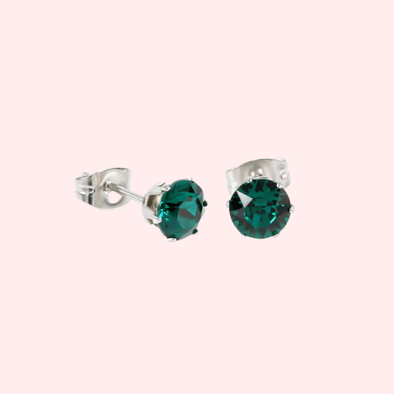 Swarovski emerald 2025 cut earrings