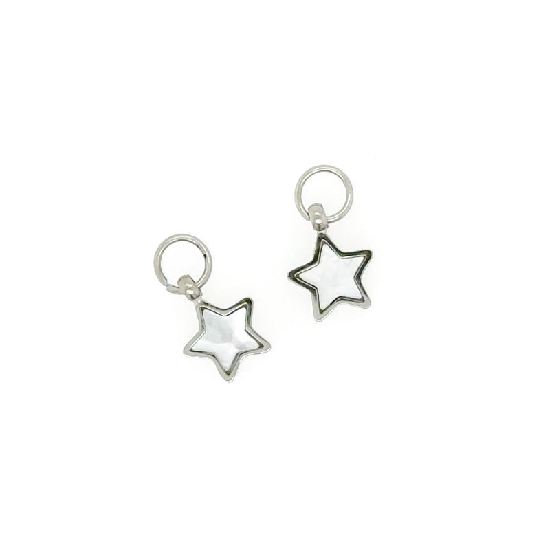 Shimmer Enamel Star Hypoallergenic Charms